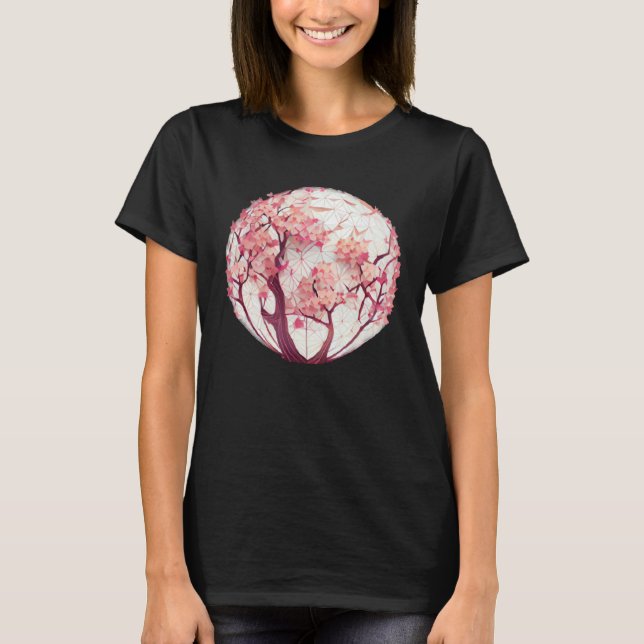 Camiseta A Blossoming Fashion Statement Cherry Blossom Sphe (Anverso)