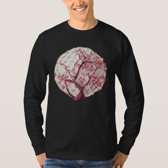 Camiseta A Blossoming Life Cherry Blossom Tree of life Glob (Anverso)