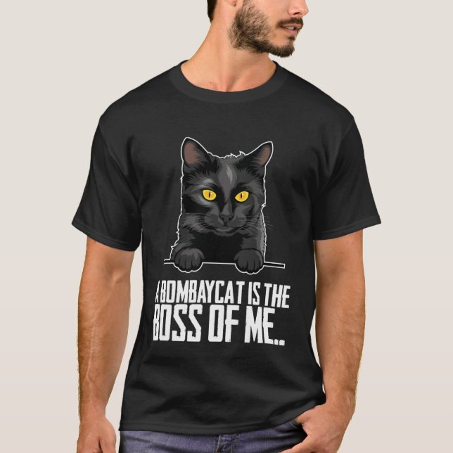 Camiseta A bombaycat is the boss of me (Anverso)