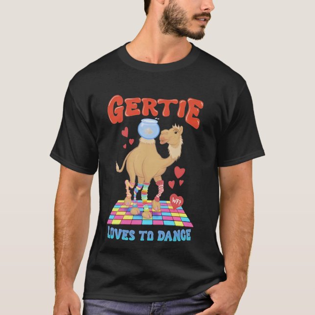 Camiseta A Camel Gertie Le Gusta Bailar (Anverso)