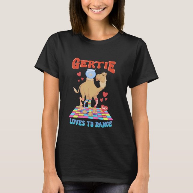 Camiseta A Camel Gertie Le Gusta Bailar (Anverso)