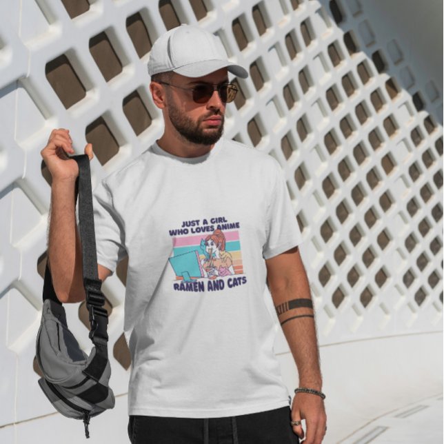 Camiseta A chica Le Encanta Anime Y Ramen (Subido por el creador)