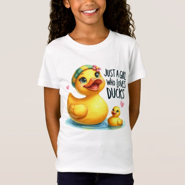 Camiseta A chica le encantan los patos (Anverso)