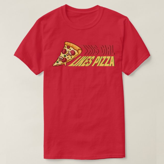 Camiseta A chica le gusta el Hobby Pizza Chef930 (Diseño del anverso)