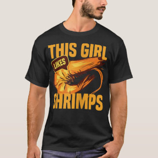 Camiseta A chica le gustan los camarones Graciosos Chef de