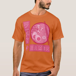 Camiseta A Chica rosa de Ramen le encanta Anime Ramen japon