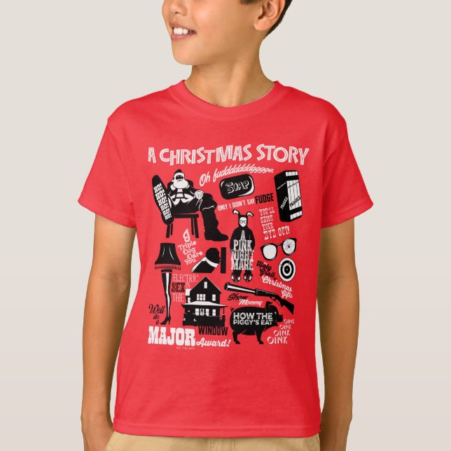 Camiseta A Christmas Story Icons Graphic (Anverso)