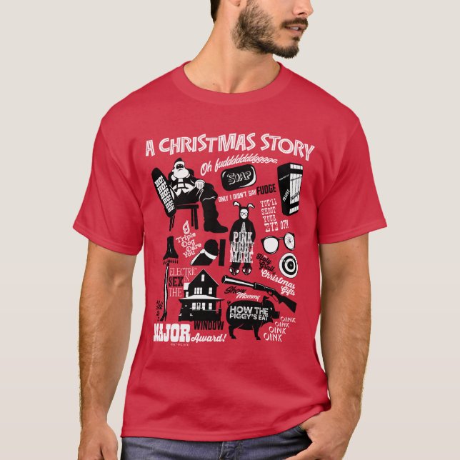 Camiseta A Christmas Story Icons Graphic (Anverso)