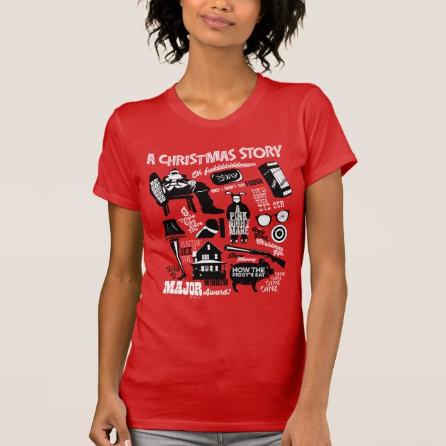 Camiseta A Christmas Story Icons Graphic (Anverso)