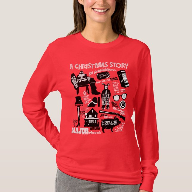 Camiseta A Christmas Story Icons Graphic
