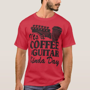 Camiseta A Coffee & Guitar Kinda Day Guitars Aman Jok