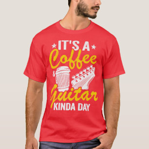Camiseta A Coffee & Guitar Kinda Day Guitars Aman Jok