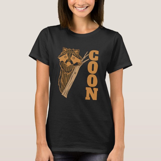 Camiseta A Coon le encanta cazar a Coon Hunter Coonhound Ra (Anverso)