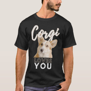 Camiseta A Corgi Le Encanta El Puro Beige Cálido Y El Contr