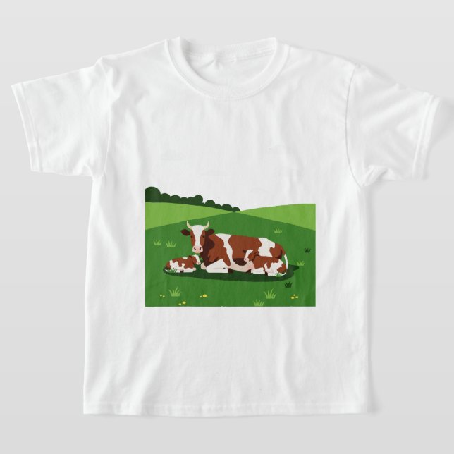 Camiseta A cow and two calves (Distribución)