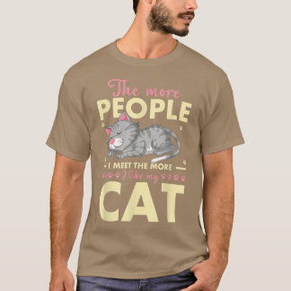 Camiseta A Cuantas Más Personas Conozco, Más Me Gusta Mi Ga