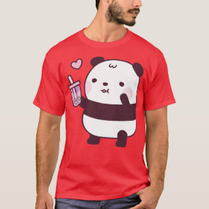 Camiseta A Cute Panda Le Encanta El Té De Burbujas Taro