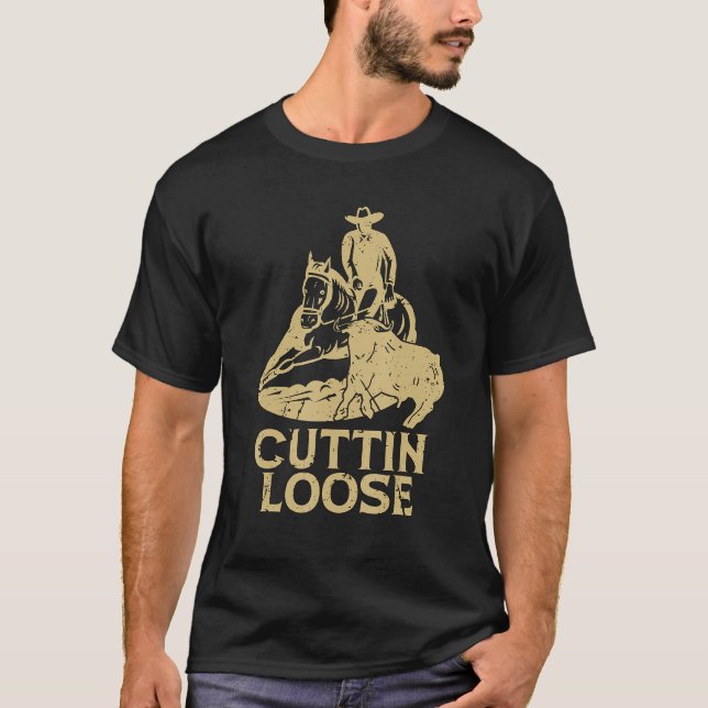 Camiseta A Cuttin Loose le encanta el corte de vaqueros del (Anverso)