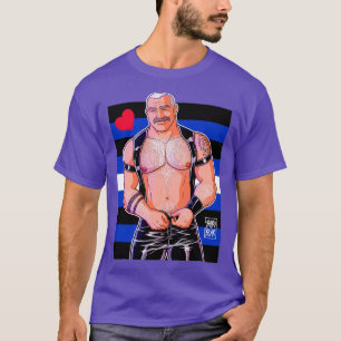 CAMISETA A DADDY LE GUSTA LA BANDERA DE ORGULLO DE CUERO