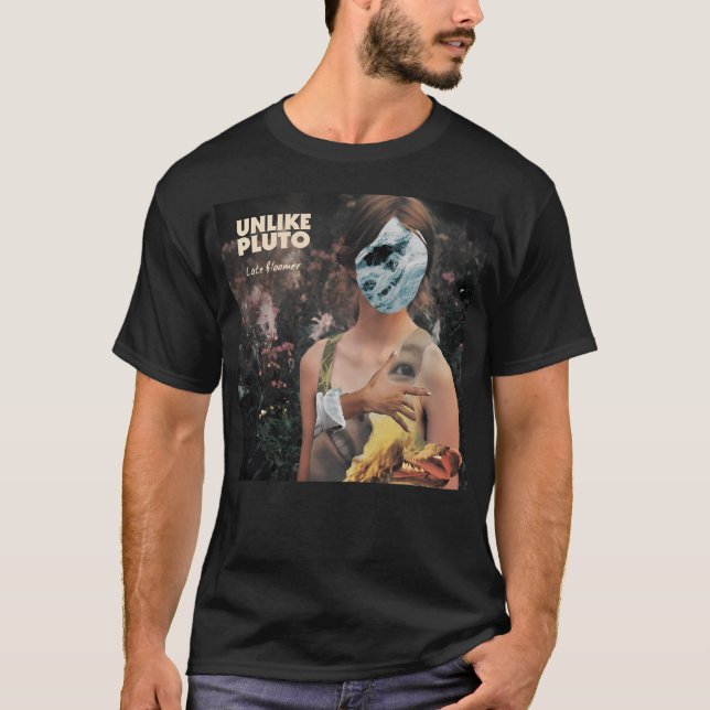 Camiseta A diferencia de Plutón - Sonrisas falsas Recuerdos (Anverso)