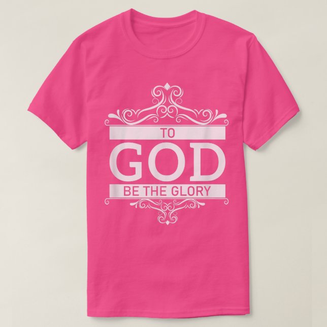 Camiseta A Dios sea la gloria  (Diseño del anverso)