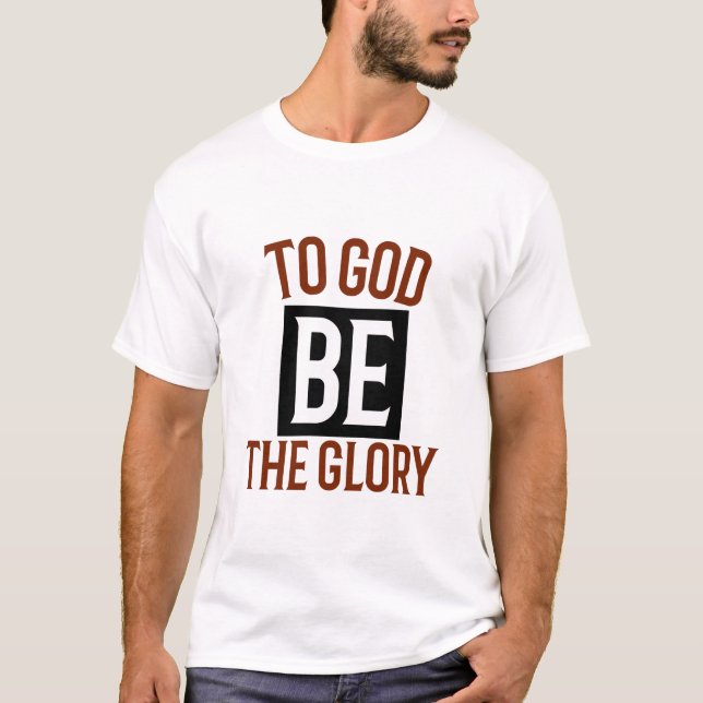 Camiseta A Dios sea la gloria (Anverso)