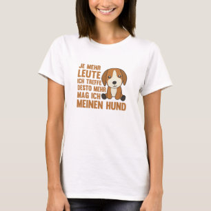 Camiseta A Dog Beagle no le gusta la gente, perros callejer