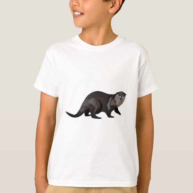 Camiseta A es para African Clawless Otter (Anverso)