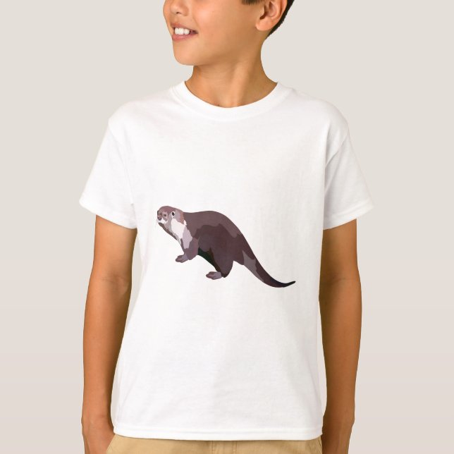 Camiseta A es para African Clawless Otter (Anverso)