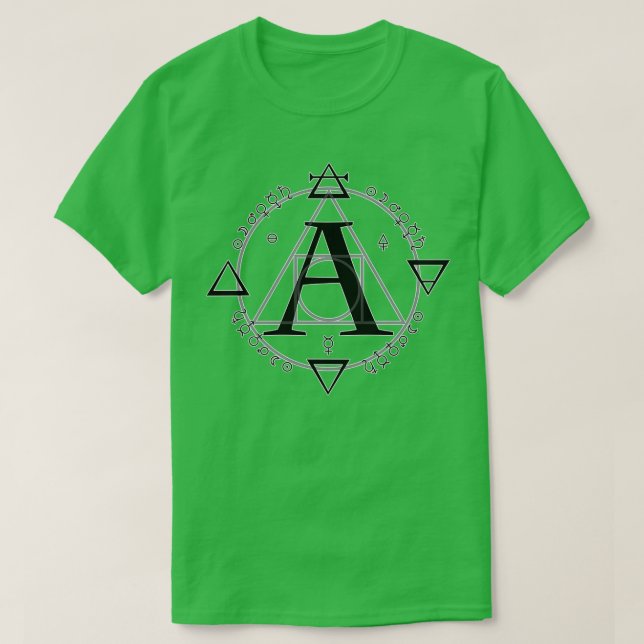 Camiseta A es para Alchemy Simple (Diseño del anverso)