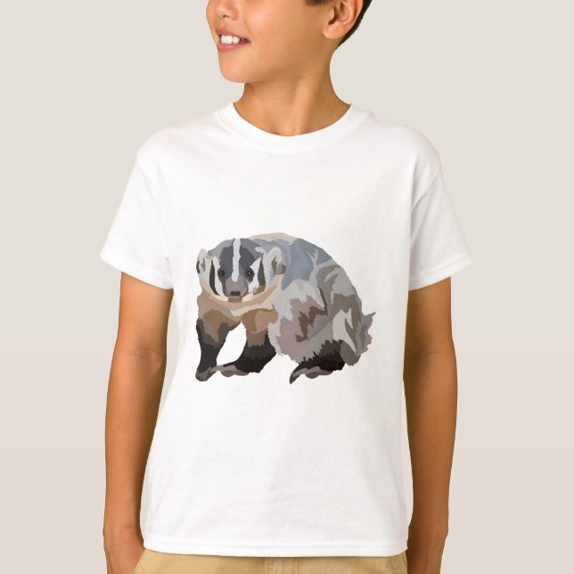 Camiseta A es para American Badger (Anverso)