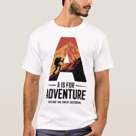 Camiseta A es para el diseño de montaña para excursión de a