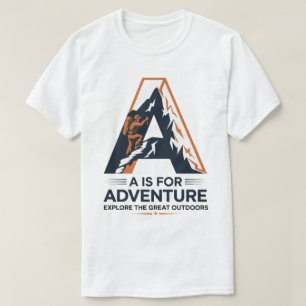 Camiseta A es para el diseño de montaña para excursión de a