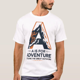 Camiseta A es para el diseño de montaña para excursión de a