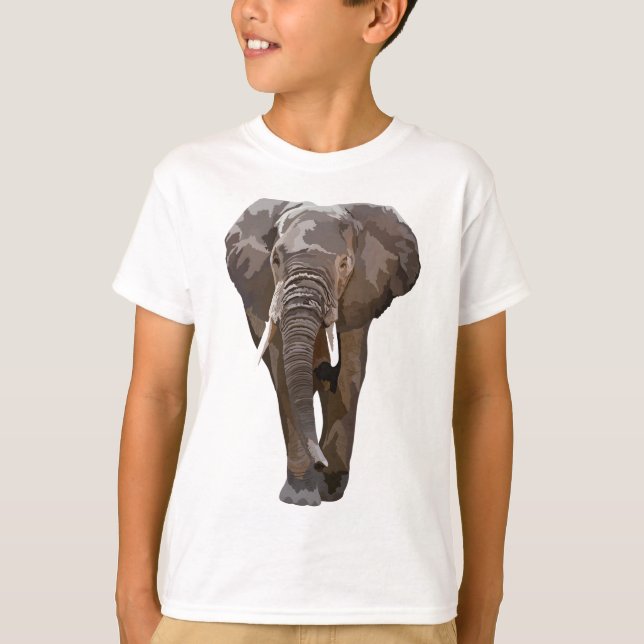 Camiseta A es para el elefante africano (Anverso)
