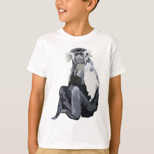 Camiseta A es para el mono colobo angoleño