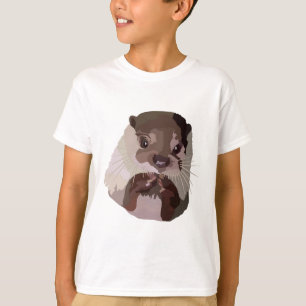 Camiseta A es para el pequeño angosto asiático