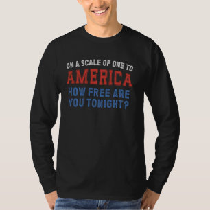 Camiseta A escala de uno para Estados Unidos ¿Cuán libre es