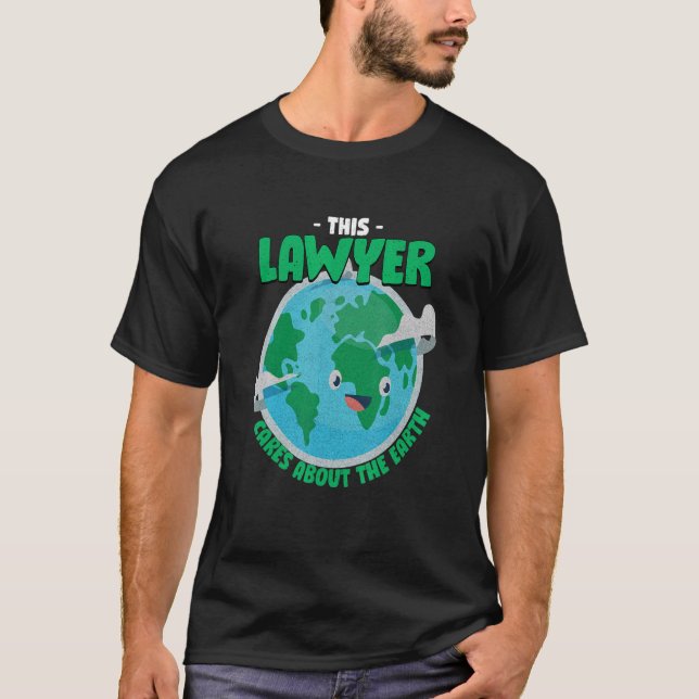 Camiseta A esta abogada le importa la abogada de la natural (Anverso)