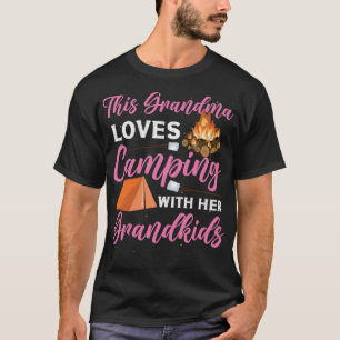 Camiseta A esta abuela le encanta acampar con tina fresca m