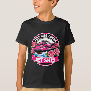 Camiseta A esta chica le aman los jetskis amante mujeres je