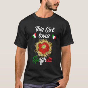 Camiseta A esta Chica le encanta el espagueti pasta italian