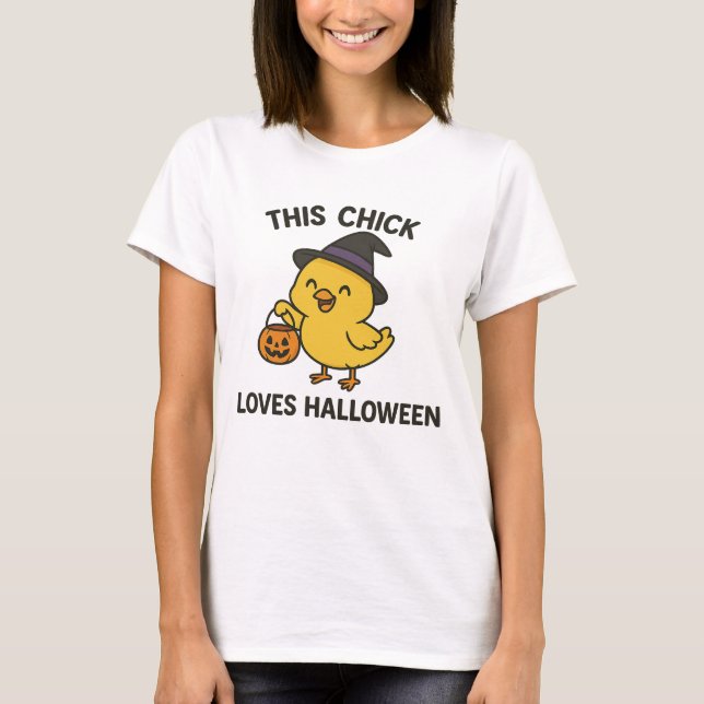 Camiseta A esta chica le encanta Halloween (Anverso)