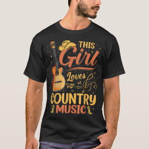 Camiseta A esta Chica le encanta la música country, las muj