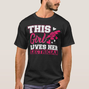 Camiseta A esta Chica le encanta su circuito Ca de Lineman