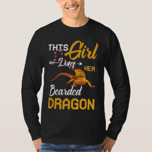 Camiseta A esta Chica le encanta su Dragon Lizard Raglan co