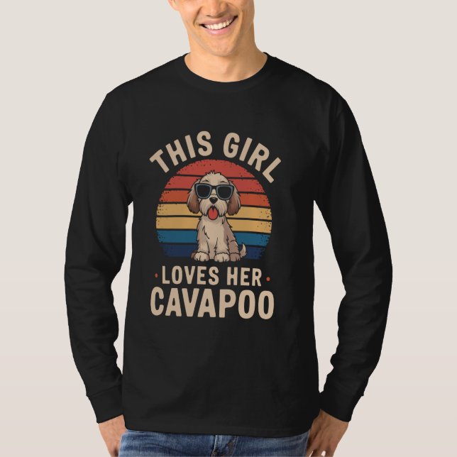 Camiseta A esta Chica le encanta su obra de arte Cavapoo Re (Anverso)