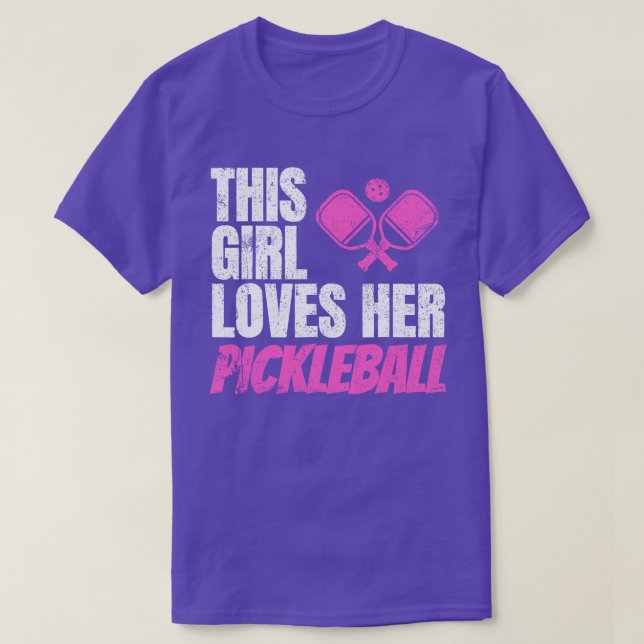 Camiseta A esta Chica le encanta su piquetbol (Diseño del anverso)