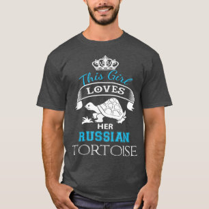 Camiseta A esta Chica le encanta su tortuga rusa