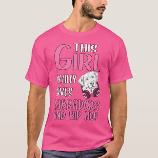 Camiseta A Esta Chica Realmente Le Encantan Los Labradores